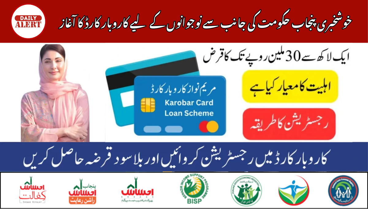 خوشخبری پنجاب حکومت کی جانب سے نوجوانوں کے لیے کاروبار کارڈ کا آغاز