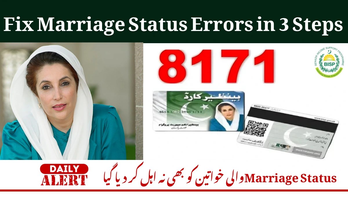 Fix Marriage Status Errors in 3 Steps
