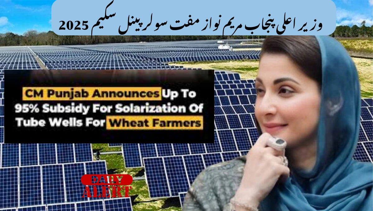 وزیر اعلی پنجاب مریم نواز مفت سولر پینل سکیم 2025